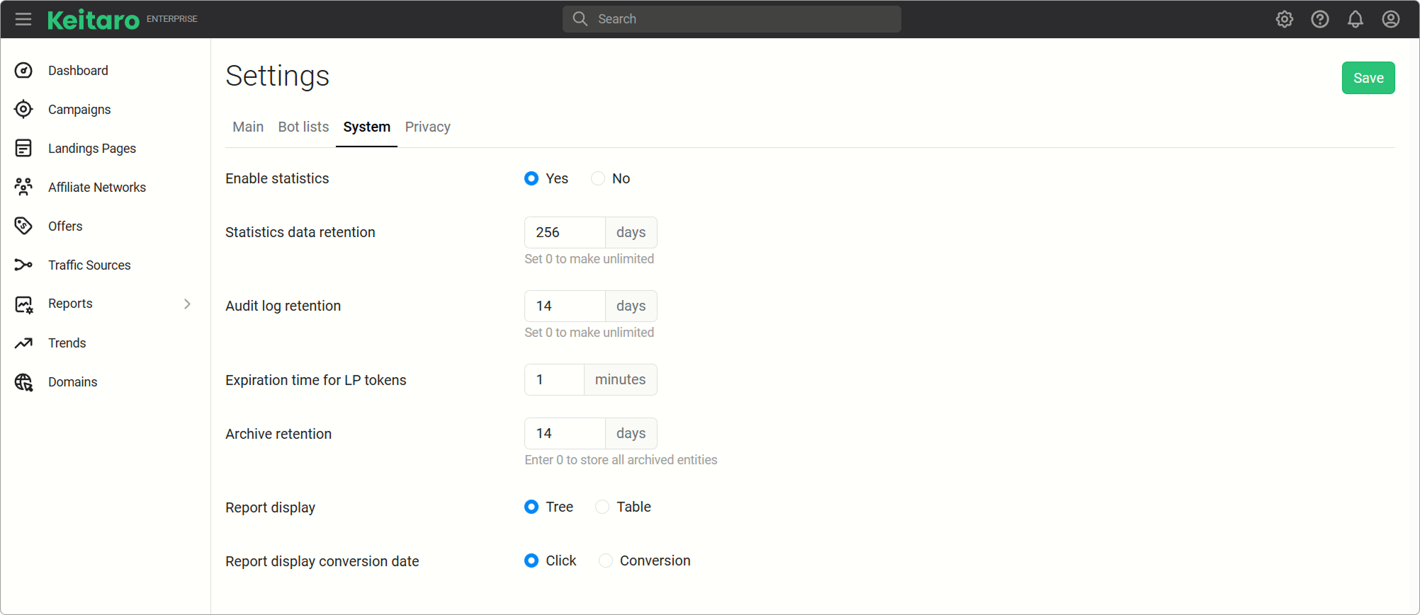 System Settings